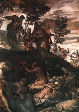  Tintoretto Canvas - The Miracle of the Loaves and Fishes Italian Renaissance Tintoretto